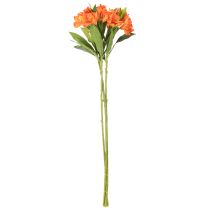 položky Umelý kvet alstromérie pomarančovej, umelá kytičná dekorácia, 75 cm, 3 kusy