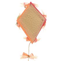 položky Zábavný dekoratívny drak na zavesenie oranžový 18×26cm 2ks