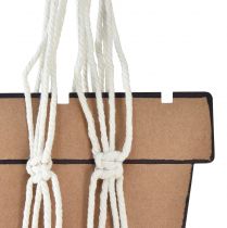 položky Závesný košík Macrame na hrniec Ø18–19cm krémová V85cm