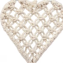 položky Macrame ozdobný prívesok ozdobný vešiak srdce 17×65cm