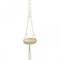 položky Závesný kôš Macrame boho štýl dekoračná misa Ø23cm V90cm