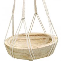 položky Závesný kôš Macrame boho štýl dekoračná misa Ø23cm V90cm