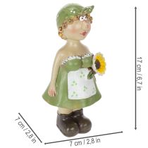 položky Dekoratívne figúrky farmárskeho páru, zábavná dekorácia do obývačky a na leto do interiéru, 17 cm, 2 kusy
