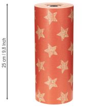 položky Papier na manžety s hviezdičkami, rolka na kvetinárske potreby, 25 cm x 100 m
