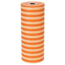 Článok Papier na manžety v rolke, oranžovo pruhovaný, 25 cm x 100 m