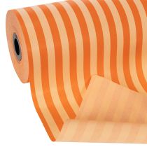 Článok Papier na manžety v rolke, oranžovo pruhovaný, 25 cm x 100 m
