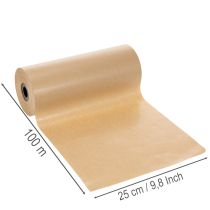 Článok Prírodný kraftový papier na manžety, rolka 25 cm 100 m, dekoratívny papier