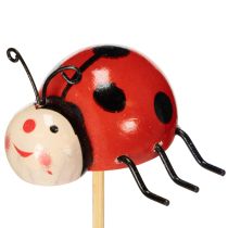 položky Záhradné kolíky v tvare lienky, dekorácia na jar a leto, kvetinová dekorácia, 31 cm, 4 kusy