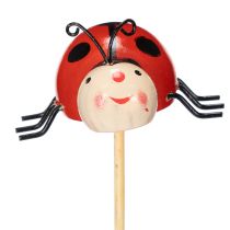 položky Záhradné kolíky v tvare lienky, dekorácia na jar a leto, kvetinová dekorácia, 31 cm, 4 kusy