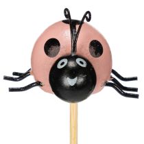 položky Dekoratívne figúrky lienky do kvetináčov a kvetinových aranžmánov na jarnú výzdobu, 32 cm, 8 kusov