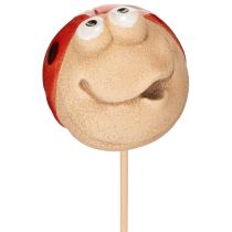 položky Záhradné kolíky v tvare lienky, ozdobný pútač na záhradnú dekoráciu, 25 cm, 4 kusy