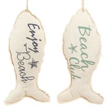 položky Námorná dekoračná ryba na zavesenie látka 34×14,5cm 2ks