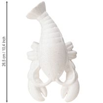 položky Námorná dekorácia Keramická postava Lobster White 26,5×13×5cm