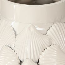položky Námorná dekoračná váza Kovové mušle do vázy Sivá Biela Ø24cm H31,5cm