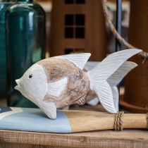 položky Námorná dekorácia rybie drevo drevená ryba shabby chic 17×8cm