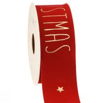 položky Veselá vianočná ozdobná stuha červená zlatá š40mm d5m