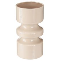 položky Kovová váza na kvety Cappuccino hnedá smaltovaná Ø9cm V17,5cm