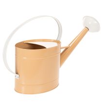 položky Kovová dekoratívna krhlička, vintage vzhľad, svetlohnedá, 52,5 cm - kvetináč na dekoráciu stola a letnú dekoráciu