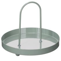 položky Dekoratívny podnos na použitie v kuchyni a na ozdobenie jedálenského stola, vysoká rukoväť, 18 cm