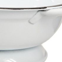 položky Kovová dekoratívna miska, biela a čierna, Ø16,5 cm, V6,5 cm, 4 kusy