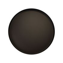 položky Kovový podnos okrúhly podnos na sviečky čierny Ø20cm V2,5cm 2ks