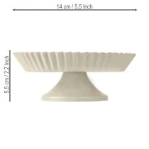 položky Kovový tanier sivý dekoratívny tanier s podstavcom kovový tanier Ø14cm 2 ks