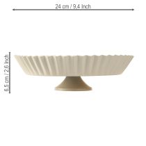 položky Kovový tanier sivý retro dekoratívny tanier s kovovým podkladom Ø24cm 2 ks