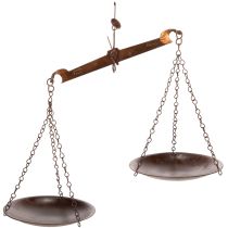 položky Dekorácia v mierke s nostalgickým dizajnom do kuchyne a obývačky, vintage štýl, 58 cm