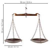 položky Dekorácia v mierke s nostalgickým dizajnom do kuchyne a obývačky, vintage štýl, 58 cm