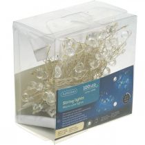 položky Cluster svetelná reťaz LED vnútorný časovač pádu teplá biela 1,2 m