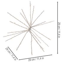 Článok Dekoratívne LED svetlo Polar Star, teplá biela, s časovačom, vonkajšie, 29 cm