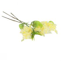 položky Umelá rastlina strieborná akácia mimóza žltá kvitnúca 53cm 3ks