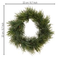 Článok Mini adventný veniec umelý ako pravé ihličie Ø22cm