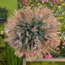 položky Mini palmový oštep, suché kvetinárstvo, adventná dekorácia, pamätné dni prírodné D33–34cm Š7–9cm 4 kusy