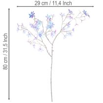 položky Umelý kvitnúci konár s dúhovými kvetmi, 80 cm