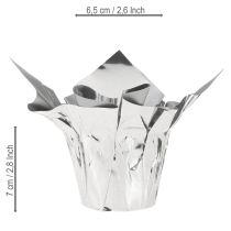 položky Mini kvetináč strieborné darčekové balenie Ø4,5cm V7cm 8 ks