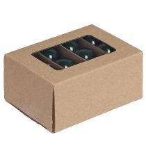 položky Mini vianočné gule sklenené zelené smaltované Ø3cm 22 ks