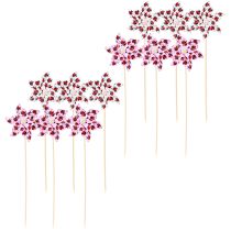 položky Mini Veterný mlyn Dekorácia Lienka biela orgován Ø8cm 12 ks