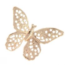 položky Mini motýliky kovová rozptylová dekorácia zlatá 3cm 50ks
