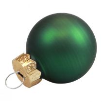 položky Mini vianočné gule sklenené zelený lesk/mat Ø2,5cm 20 ks