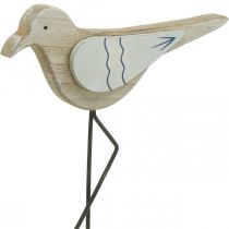 položky Morská dekorácia, deco čajka z dreva, shabby chic, modro-biela V32cm