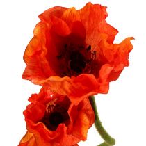 položky Vlčie maky umelé kvety oranžové 58cm–74cm 3ks