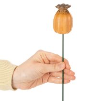 položky Záhradný kolík s makom - dekoratívny prvok na záhradnú dekoráciu a DIY projekty - 41 cm, 4 kusy -