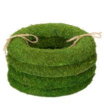 položky Veniec z machu ako všestranný základ pre kreatívne kvetinárske a dekoračné nápady, 20 cm, 4 kusy