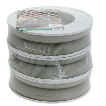 položky Kvetinový penový prsteňový veniec sivý V3cm Ø20cm 6 ks