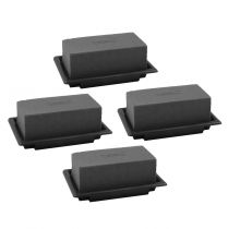OASIS® Black Table Deco Mini Floral Foam Black 4 ks