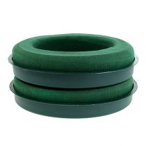položky Kvetinový penový krúžok s miskou zelený Ø30cm V4,5cm 2 ks