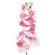 Orchidea Phalaenopsis umelé 9 kvetov ružová biela 96cm