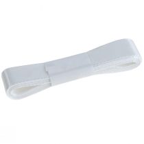 položky Dekoratívna darčeková stuha biela stuha s okrajom 25 mm 3 m 10 ks