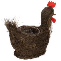 položky Veľkonočný dekoračný košík na výsadbu s viničom a kuriatkami, 36 cm